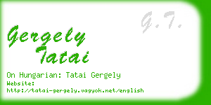 gergely tatai business card
